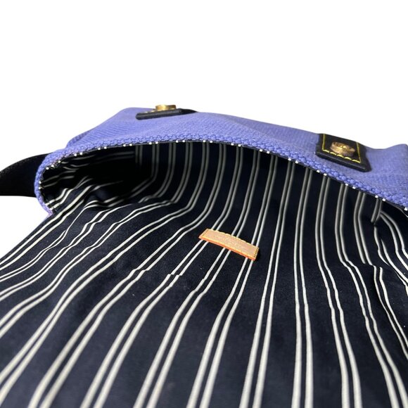 LOUIS VUITTON BLUE Canvas Antigua Sac Rabat Bag - Picture 5 of 7